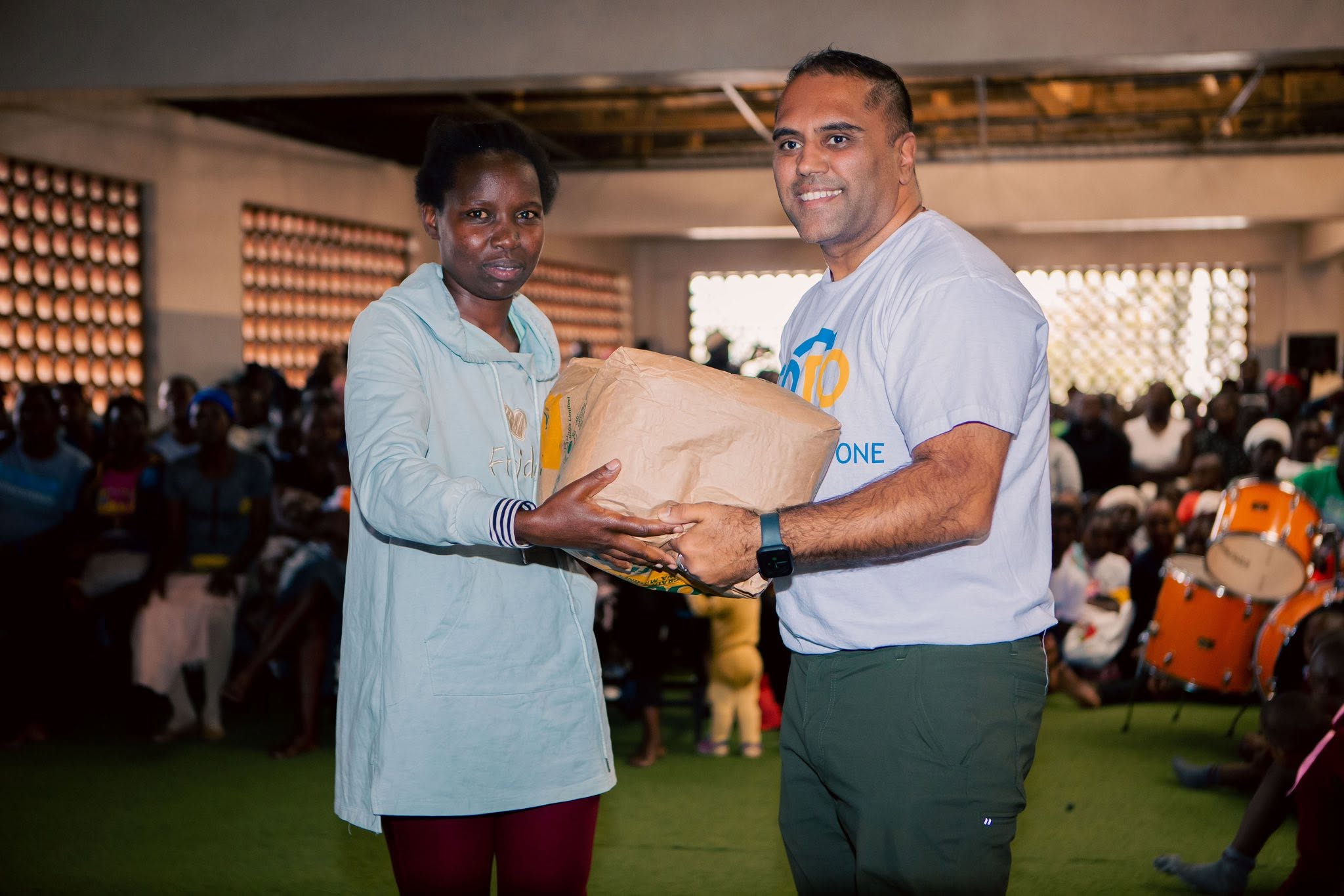 Distributing community support supplies